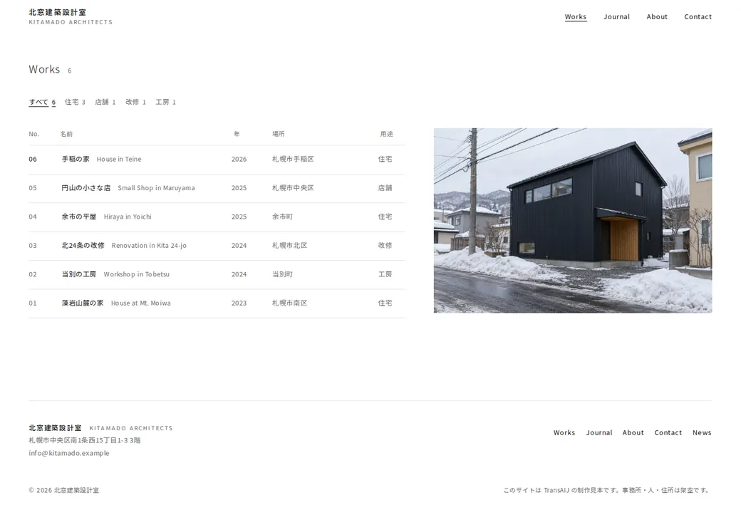 北窓建築設計室の変わる前